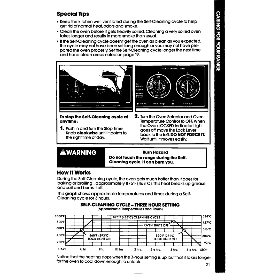 Whirlpool RF36OBXv manual Special Tips, How It Works 