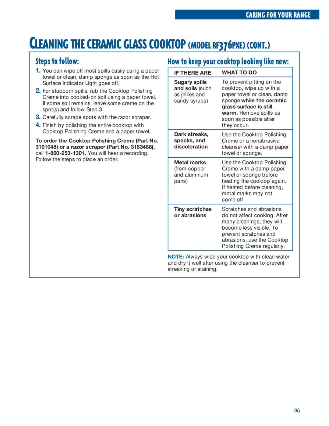 Whirlpool RF376PXE, RF375PXE manual Steps to follow, If There are What to do 