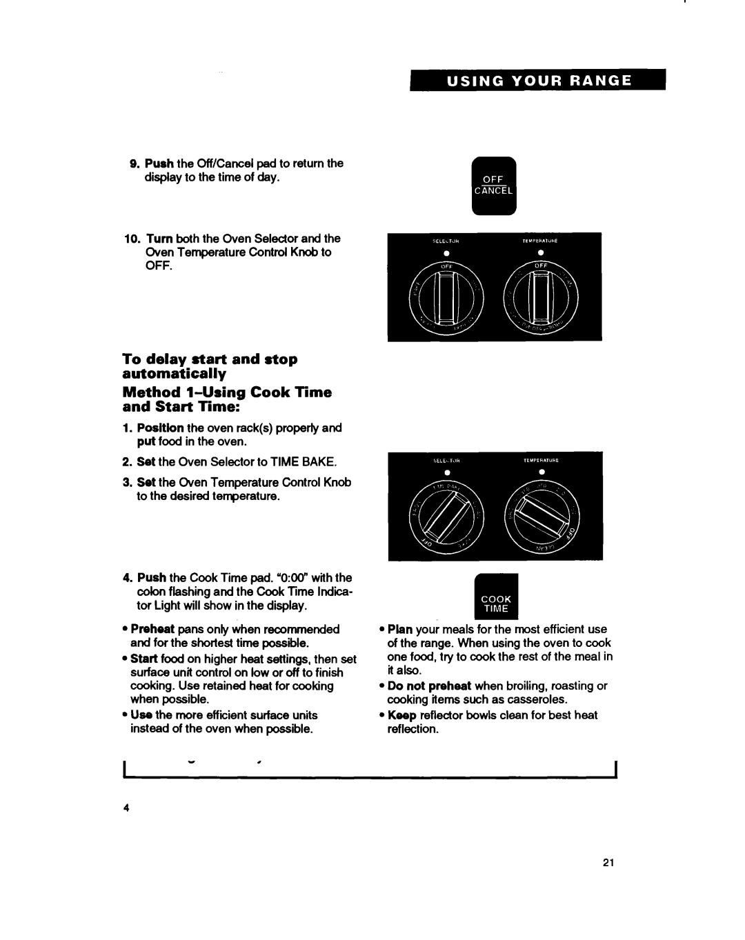 Whirlpool RF375PXY, RF375PCY, RF362BXB manual Position the oven racks properly and put food in the oven 