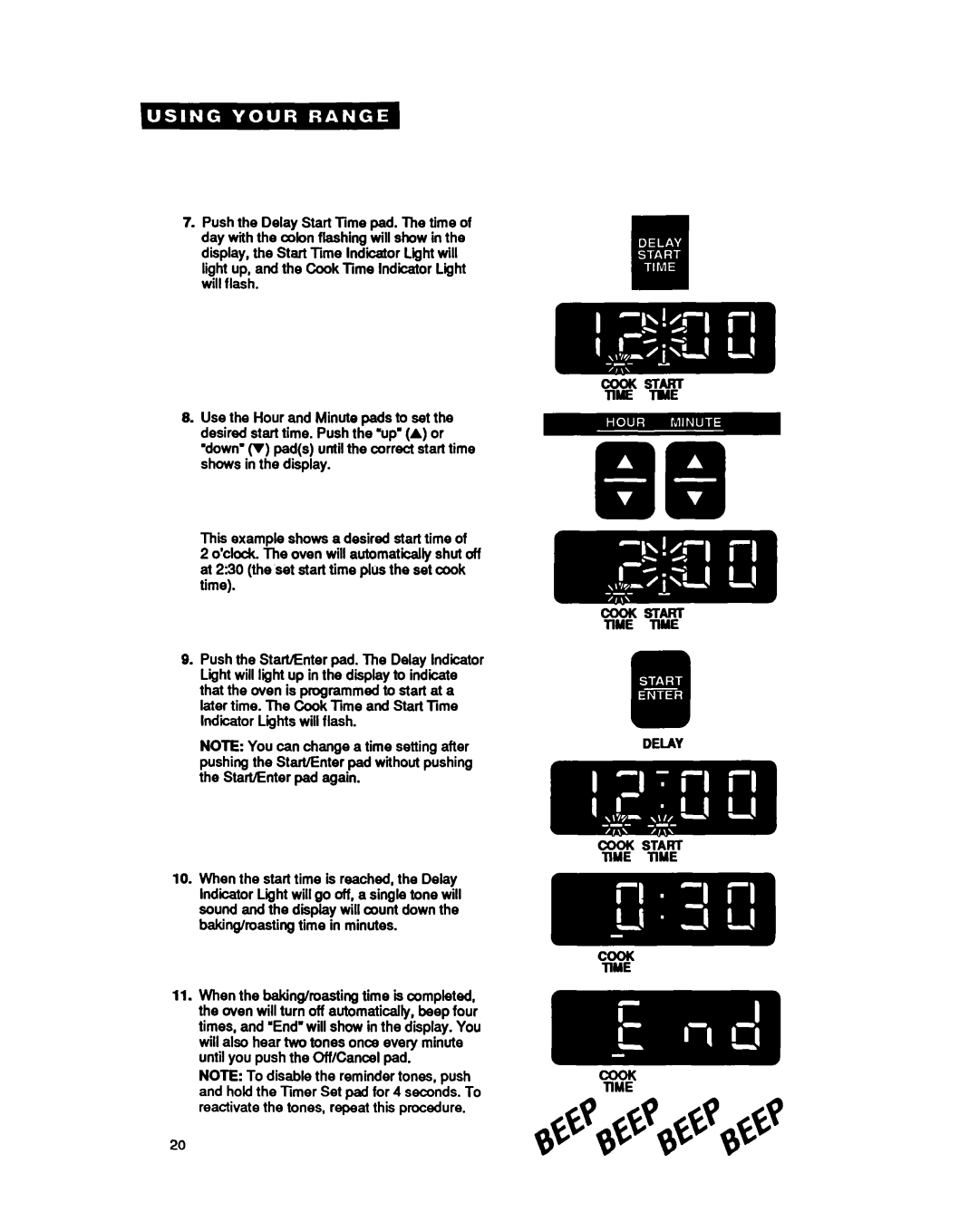 Whirlpool RF377PXY important safety instructions Time Time 