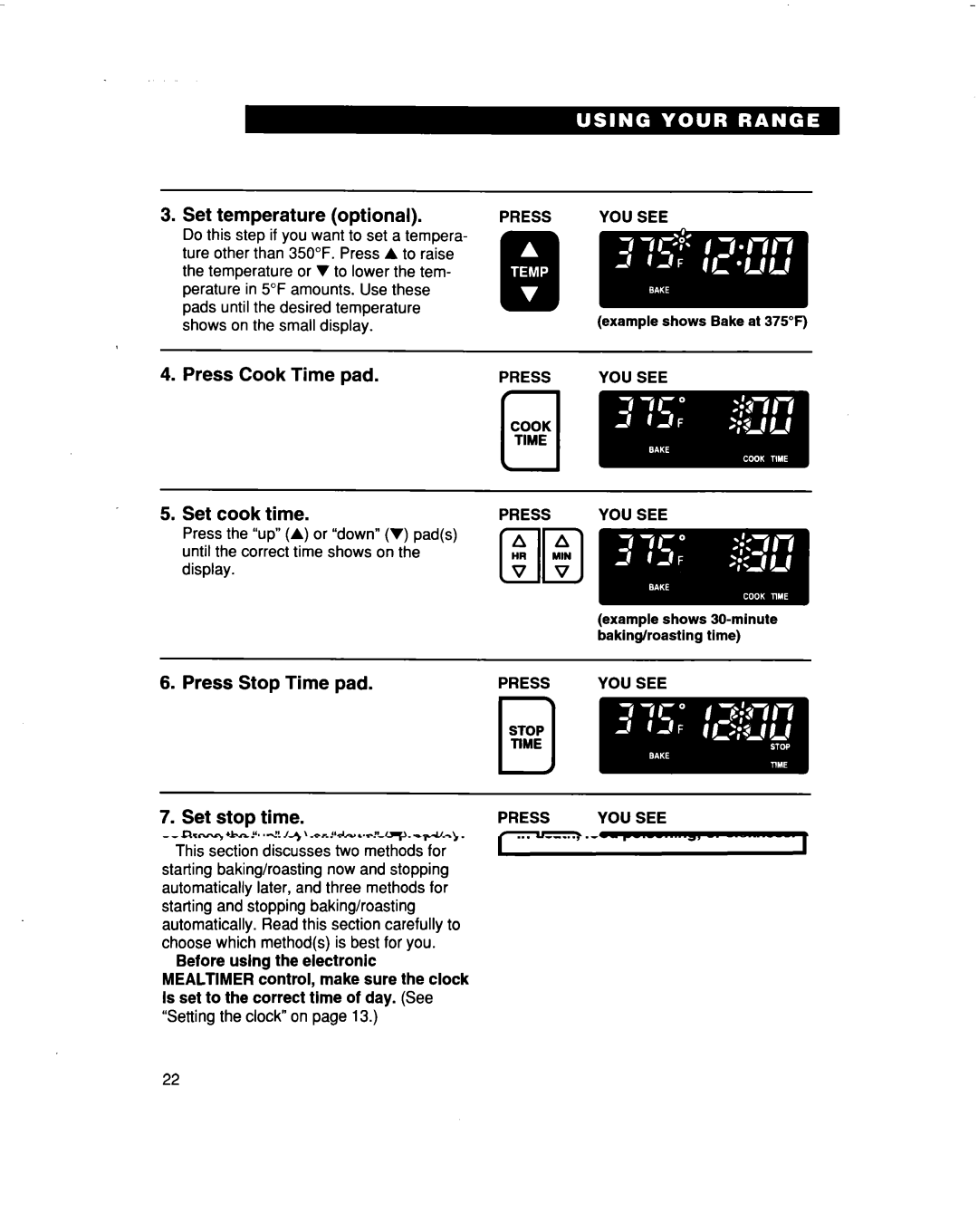 Whirlpool RF386PXD warranty Example shows 