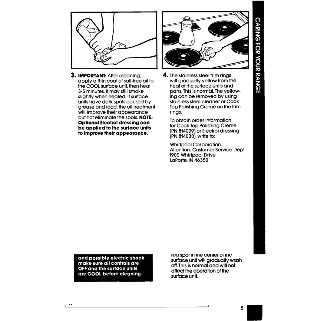 Whirlpool RF3870PXP manual 