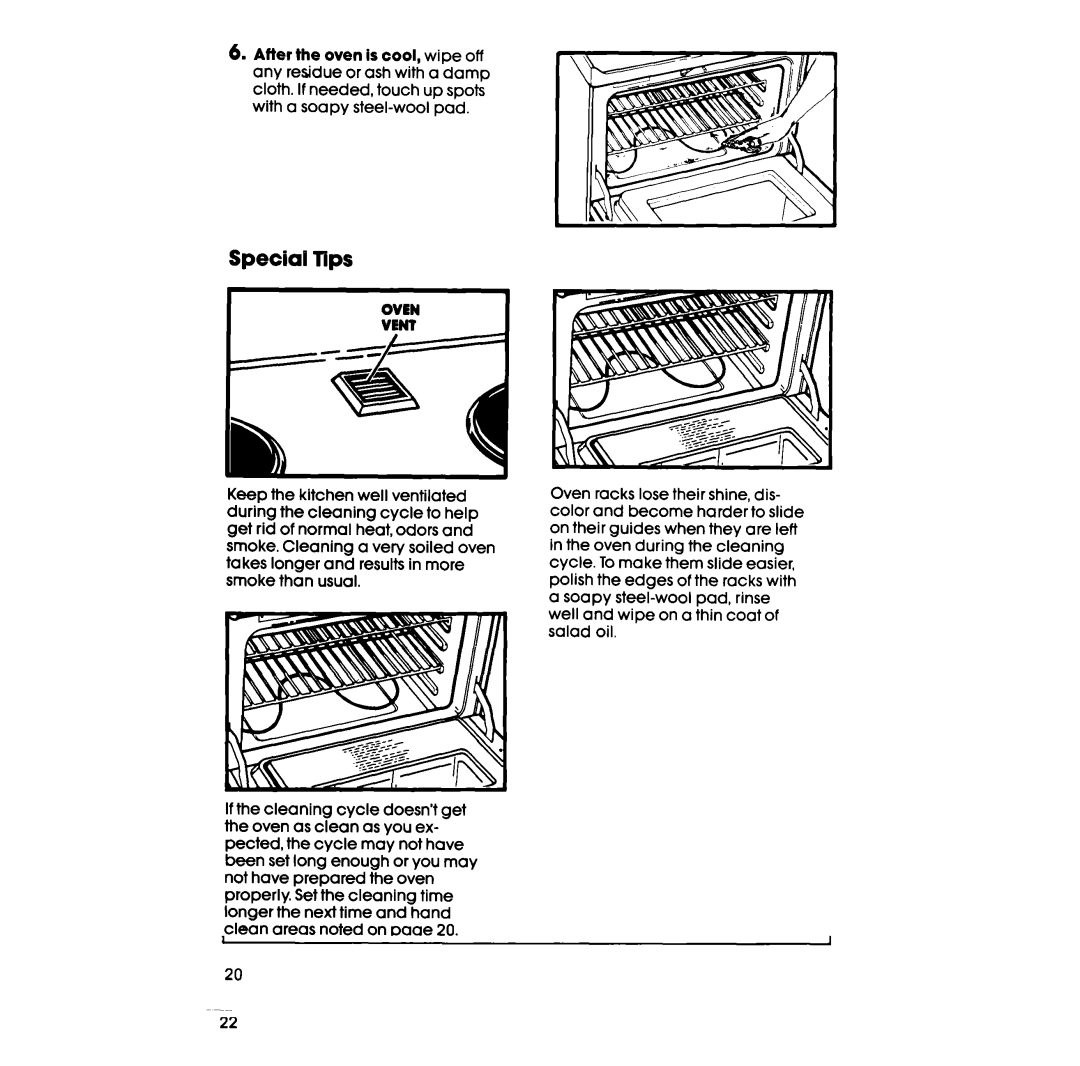 Whirlpool RF3870PXP manual Special Tips, Oven 