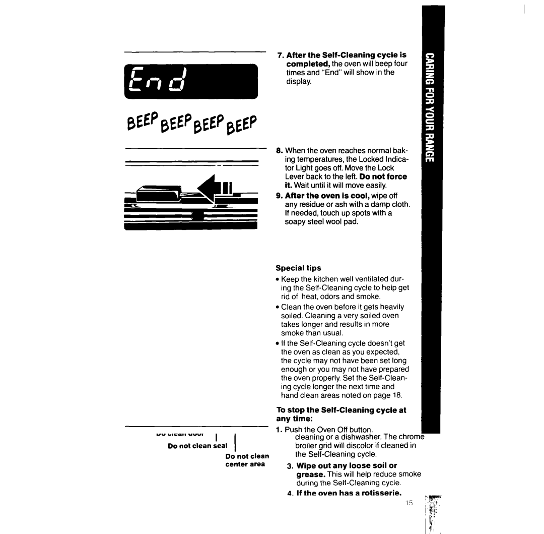 Whirlpool RF387PXW manual Beepbeep@Beep 