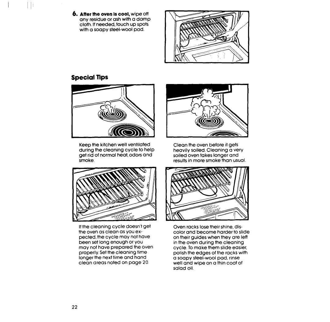 Whirlpool RF390PXP manual Special lips 