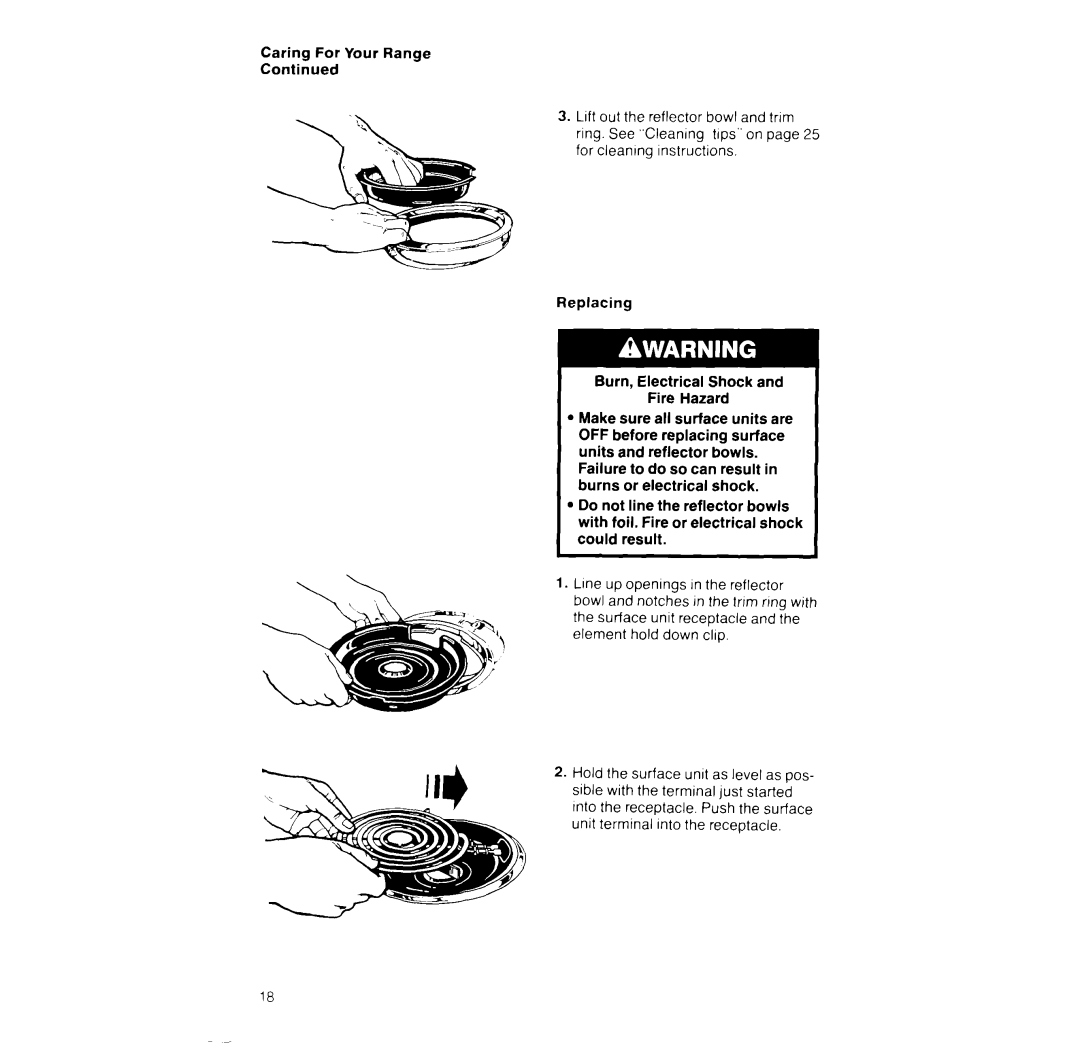 Whirlpool RF390PXW manual 