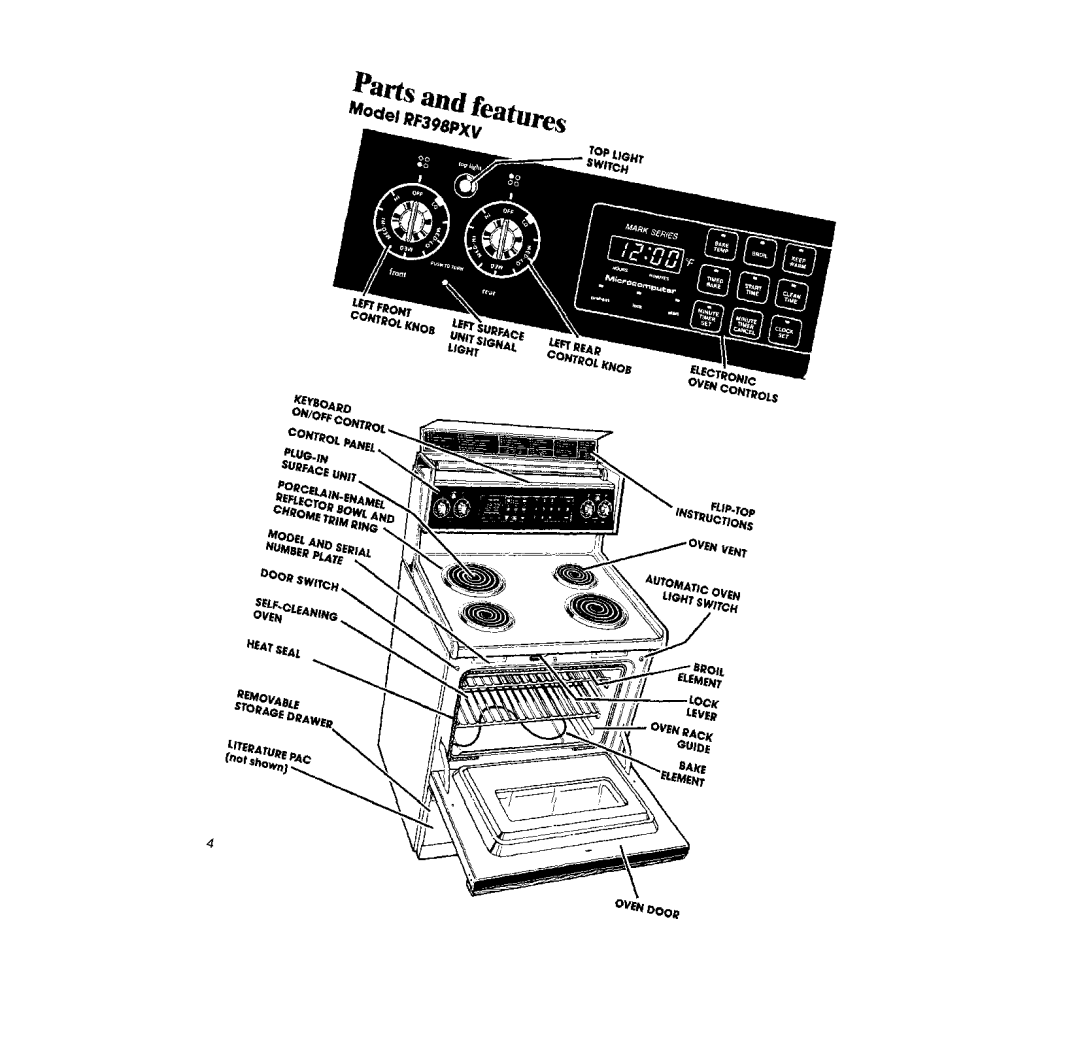 Whirlpool RF398PXV manual 