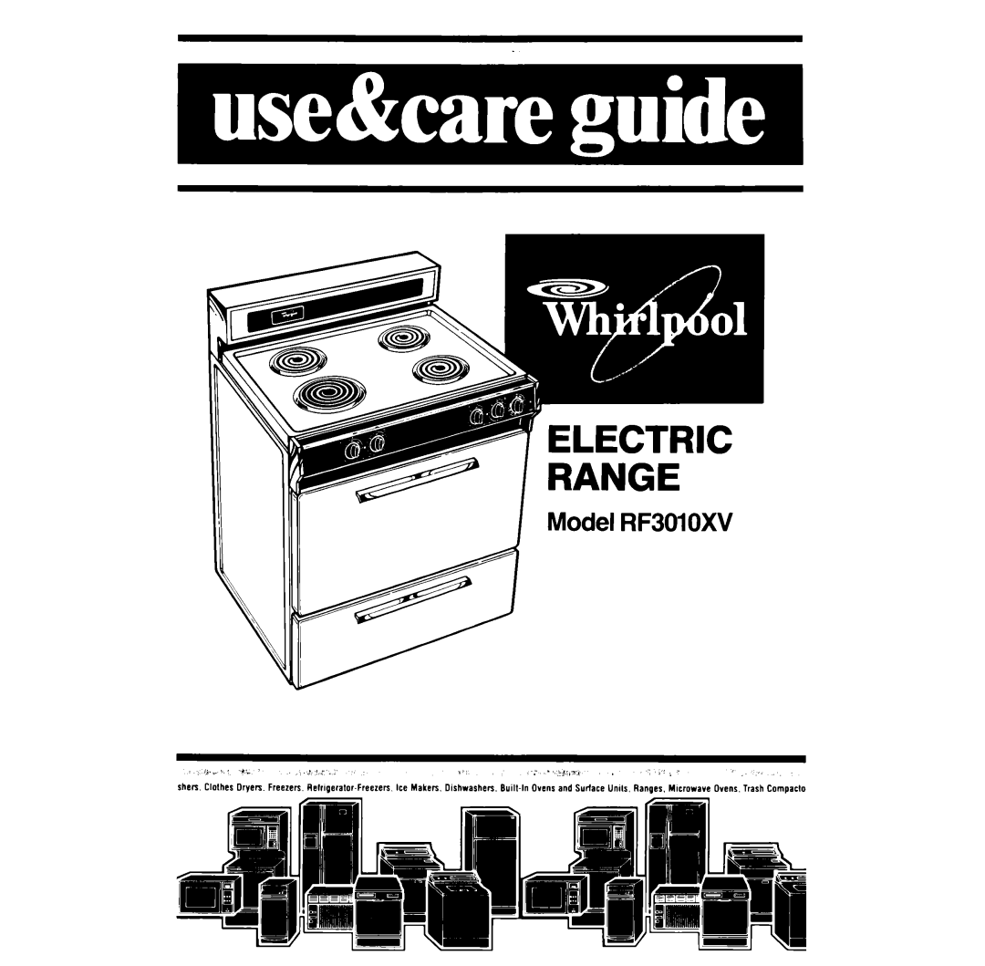 Whirlpool manual Model RF3OlOXV 