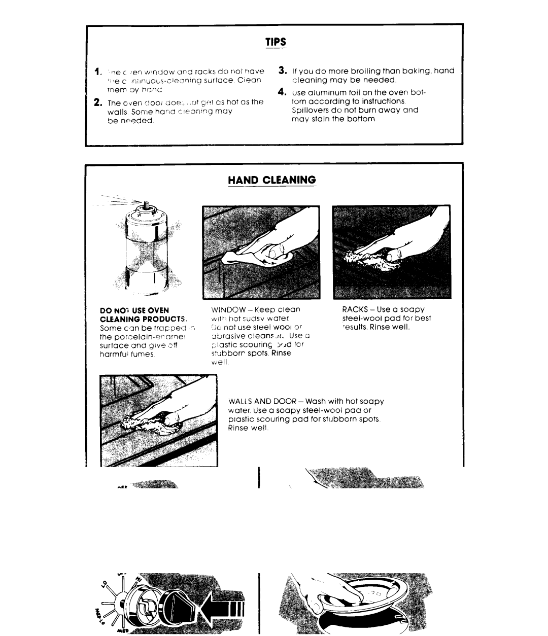 Whirlpool RF440XL manual Hand Cleaning 