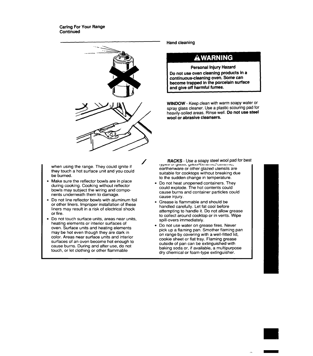 Whirlpool RF4700XW manual 