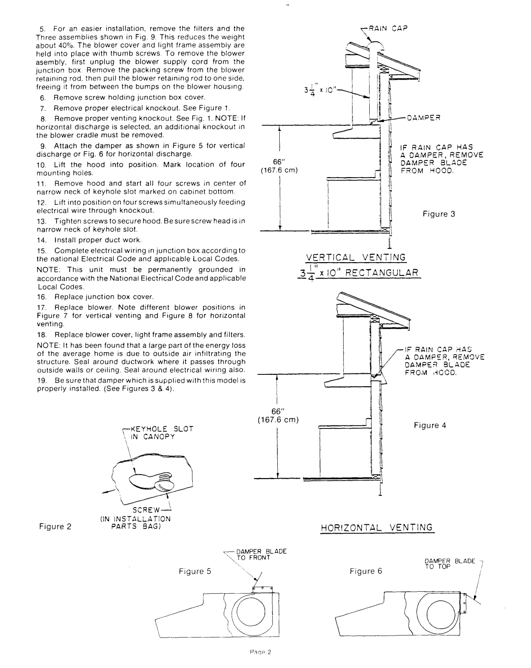 Whirlpool RH7330XL manual If Rain, Camper, From Hood, DAMFEQ, Qeimove MPE-R Blade, Screw Installation Parts BAG 