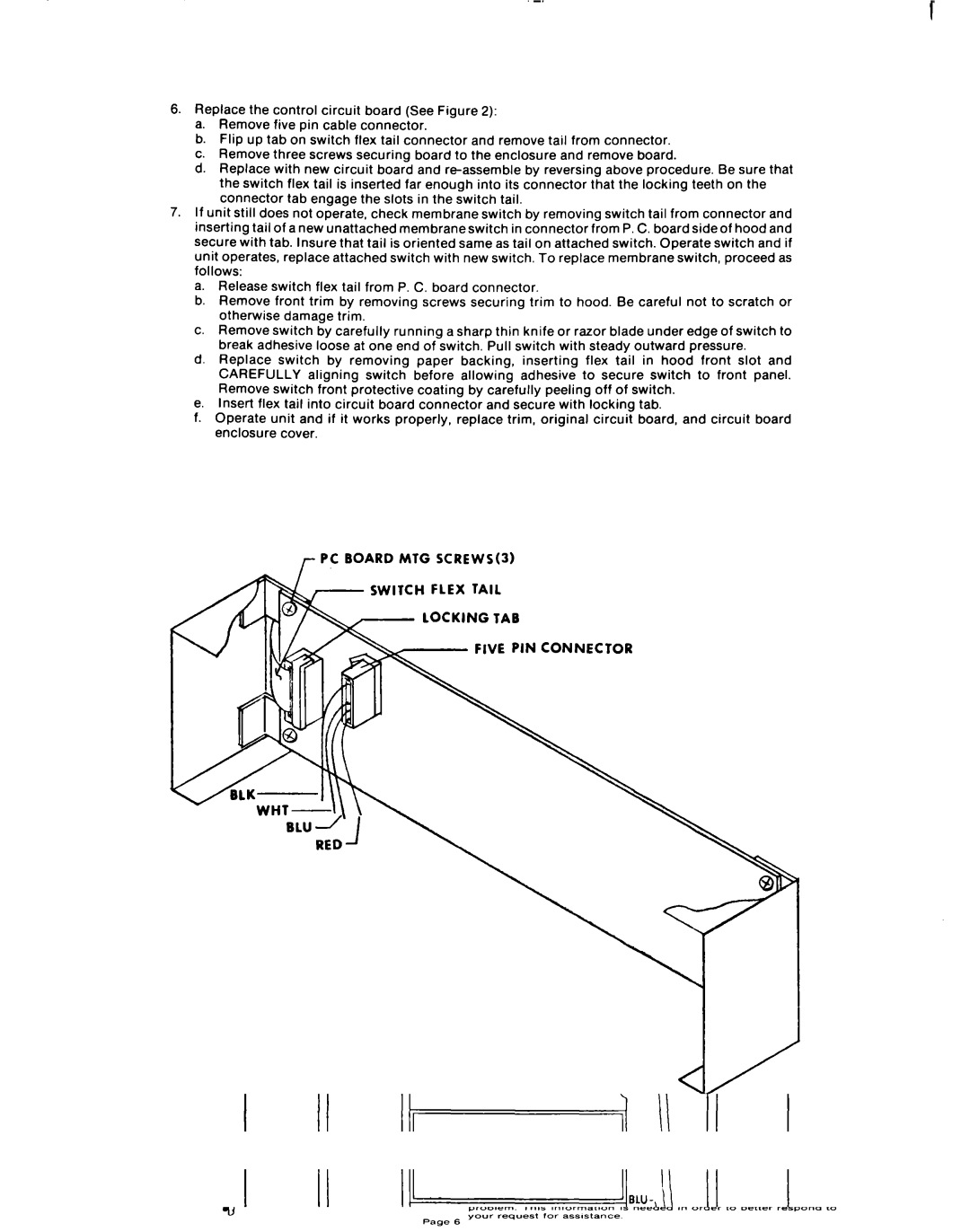 Whirlpool RH8930XLS manual Five PIN Connector, C Board Removal 