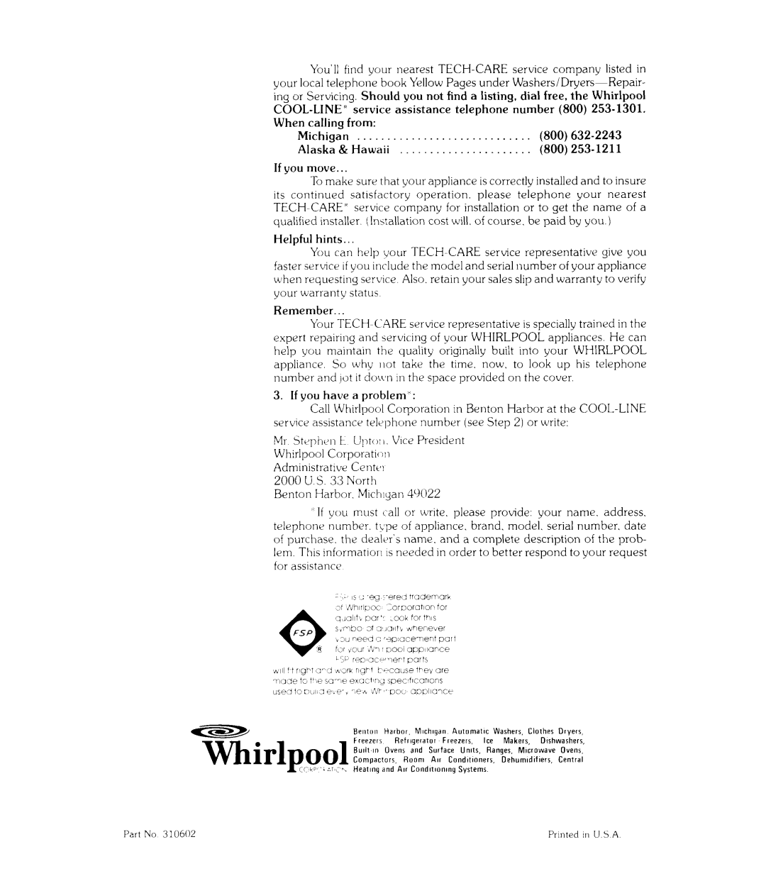 Whirlpool RIE360B manual Cool-Line 