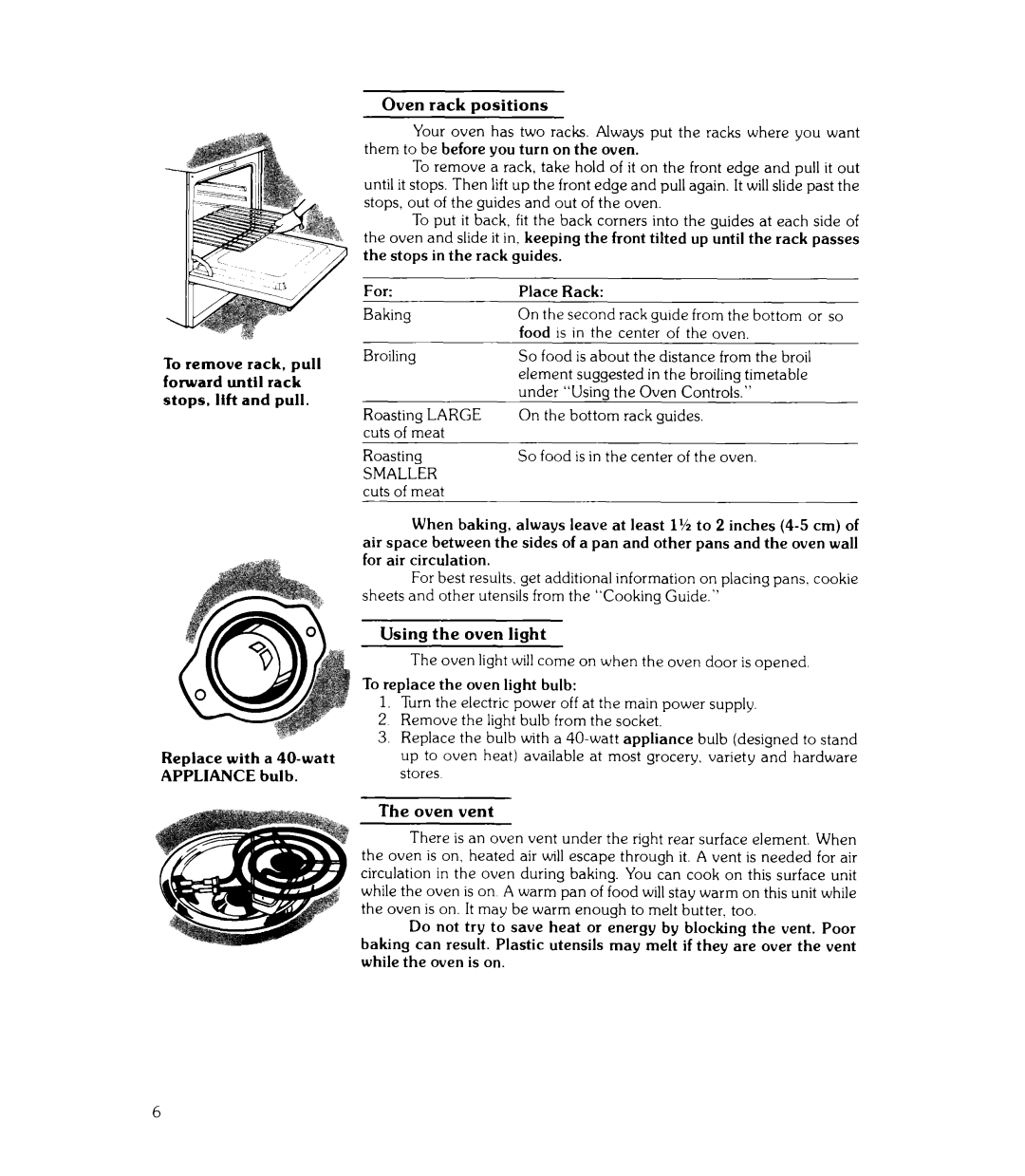 Whirlpool RJE-320-B manual Smaller 