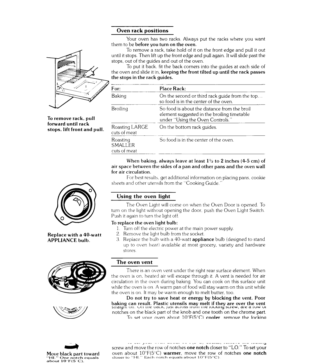 Whirlpool RJE-340P manual Smaller 