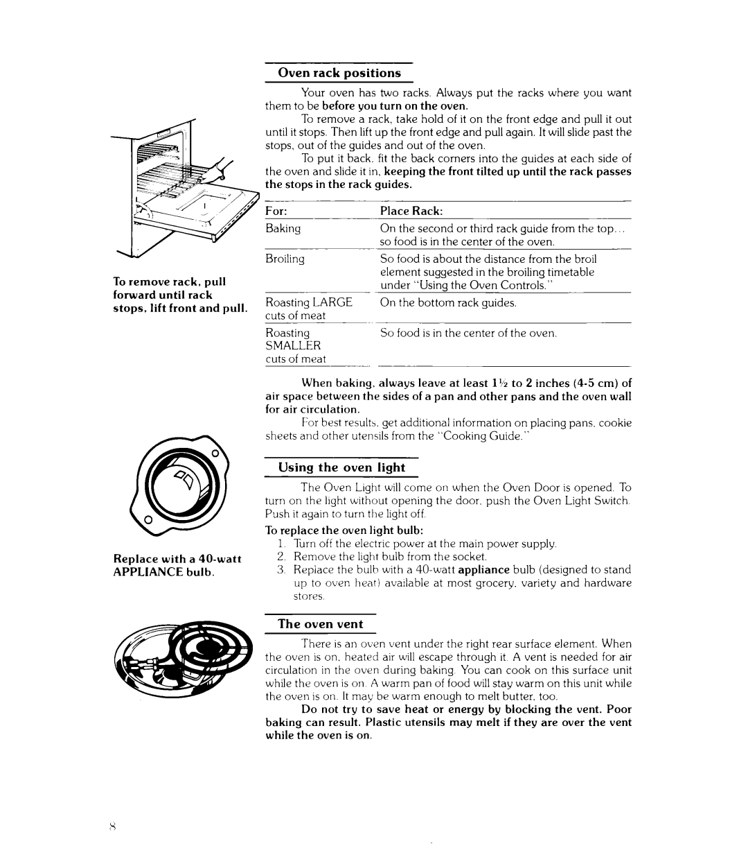 Whirlpool RJE-340P manual 