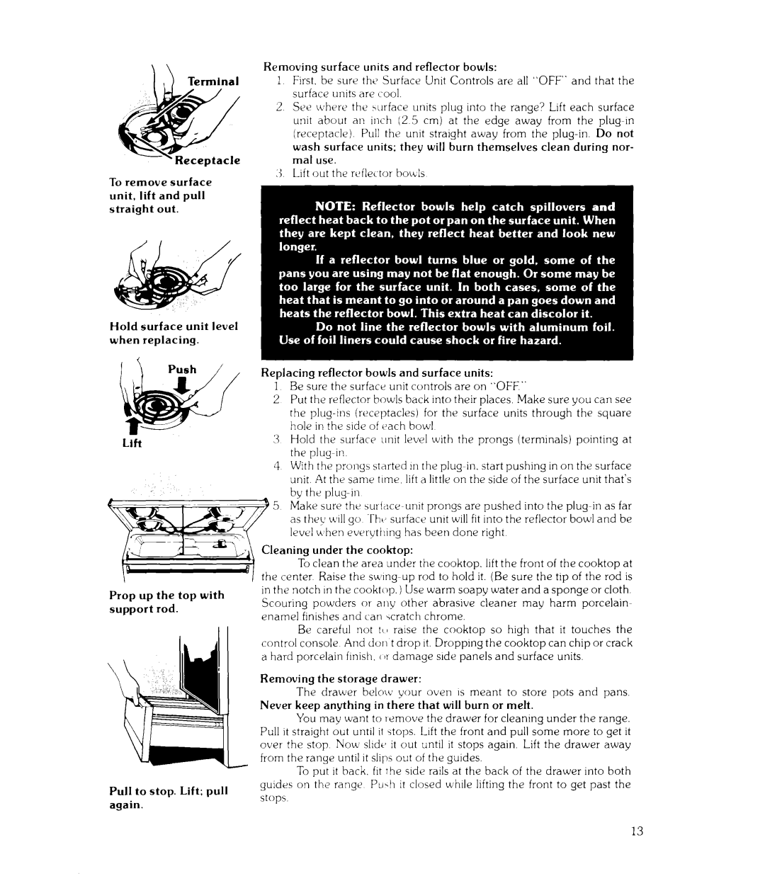 Whirlpool RJE-362B manual 