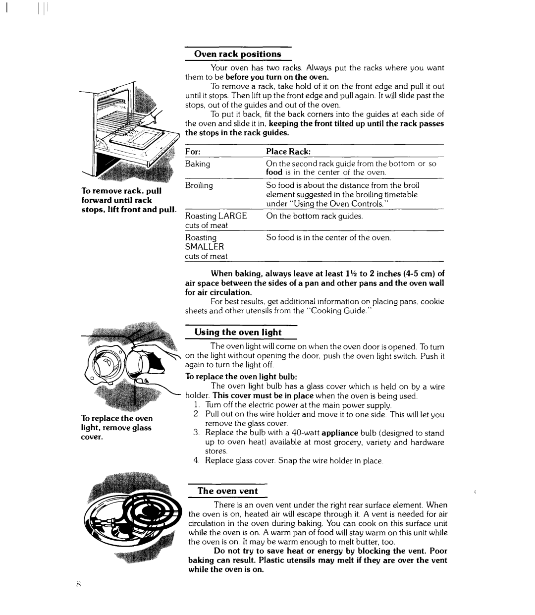 Whirlpool RJE-363P manual Smaller 