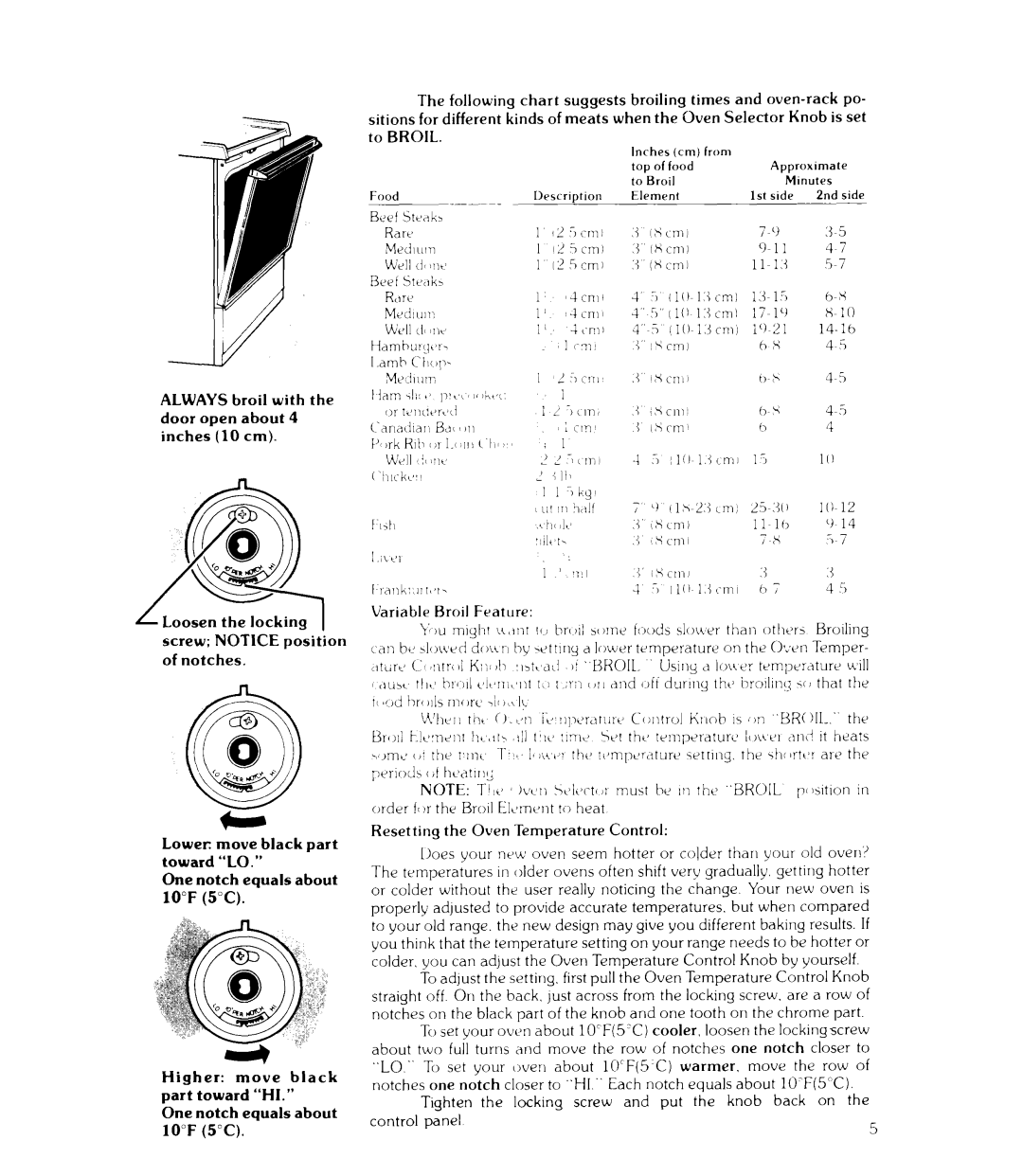 Whirlpool RJE-385P manual 1st side 