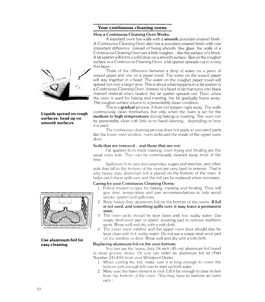 Whirlpool RJE-953PP manual Soils that are removed.. and those that are not 