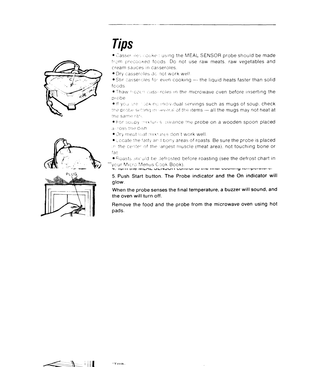 Whirlpool RJM 7500 manual Tips 