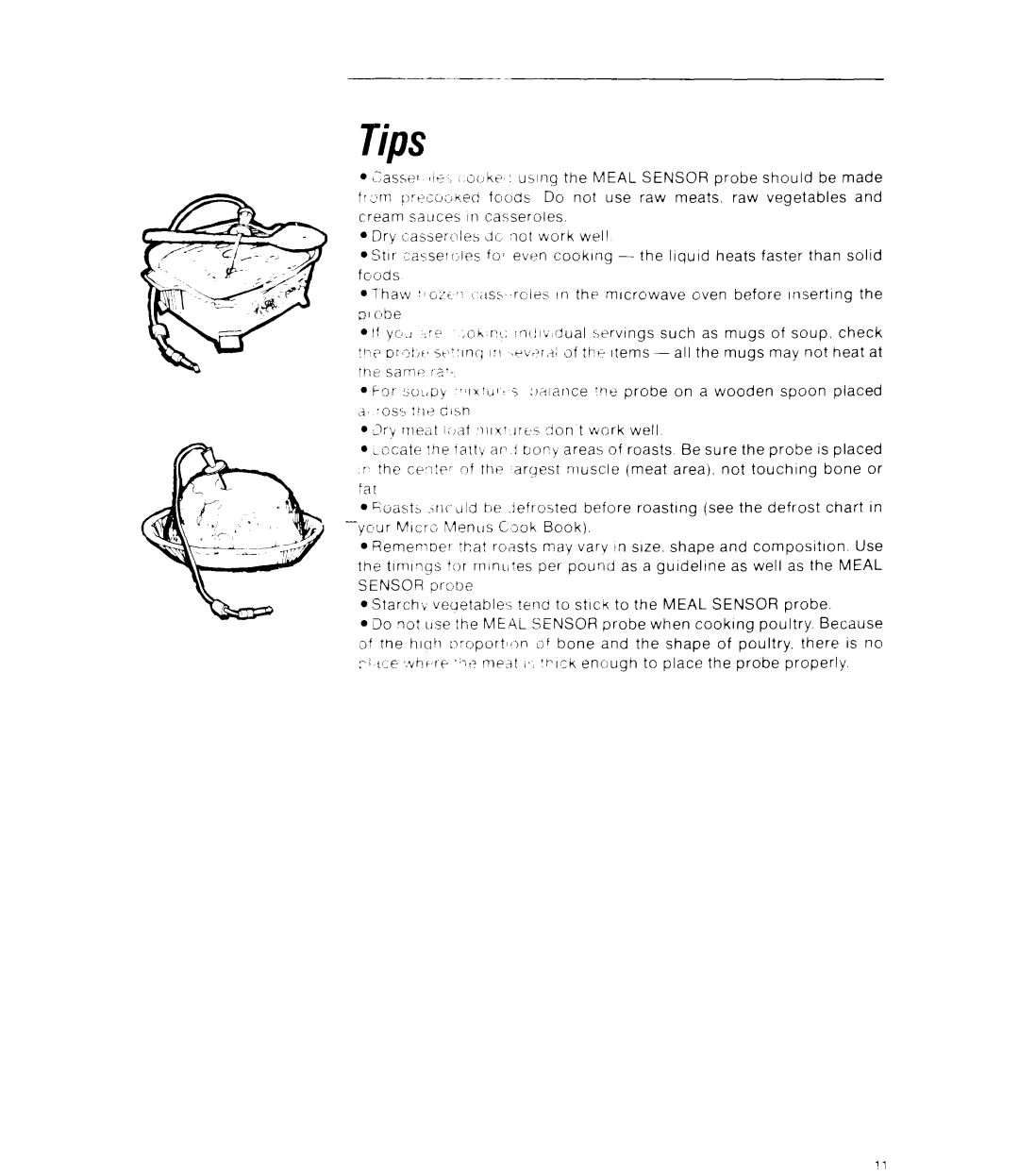 Whirlpool RJM 7500 manual Tips 