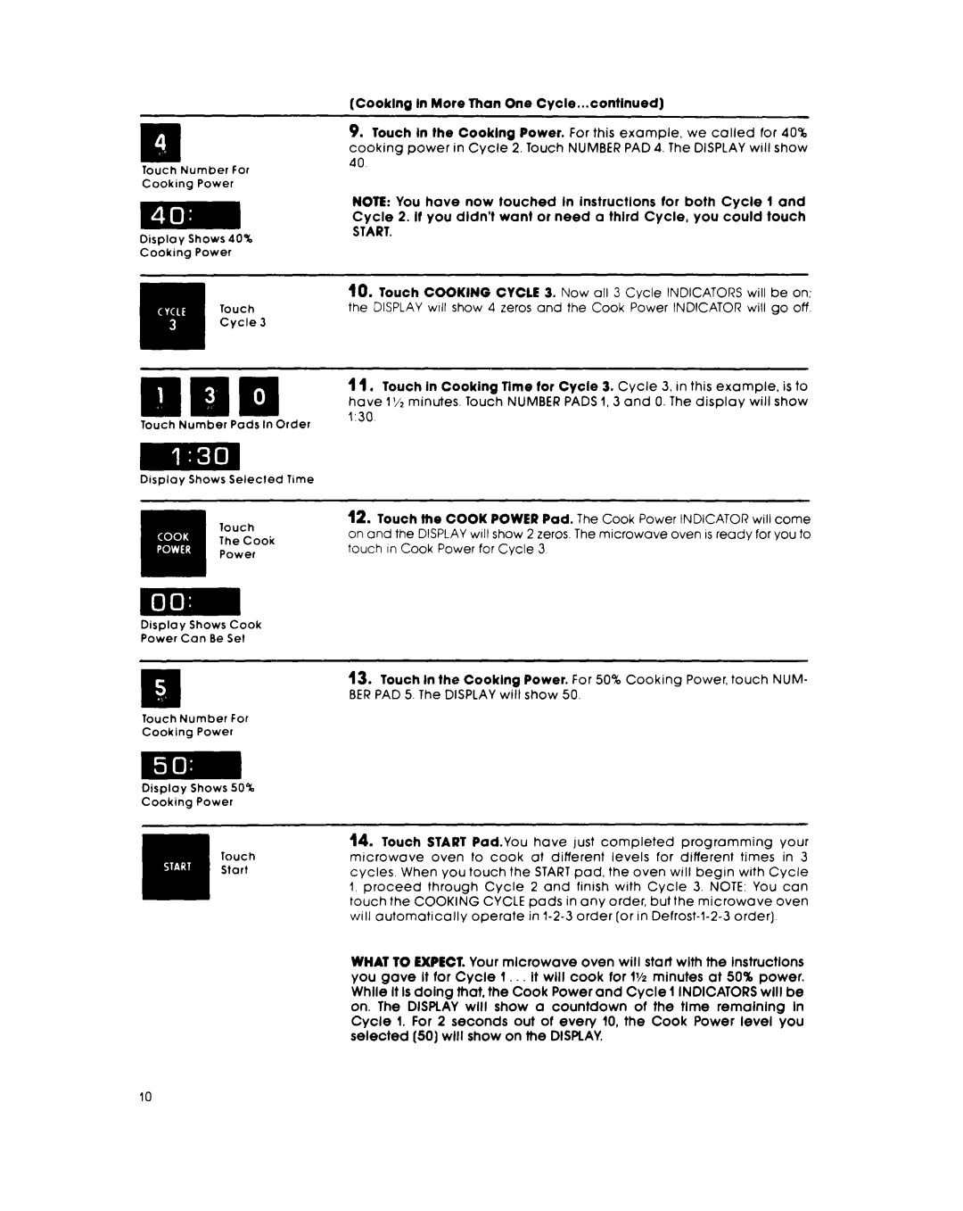 Whirlpool RJM 7800 manual I30, Louch The Cook 