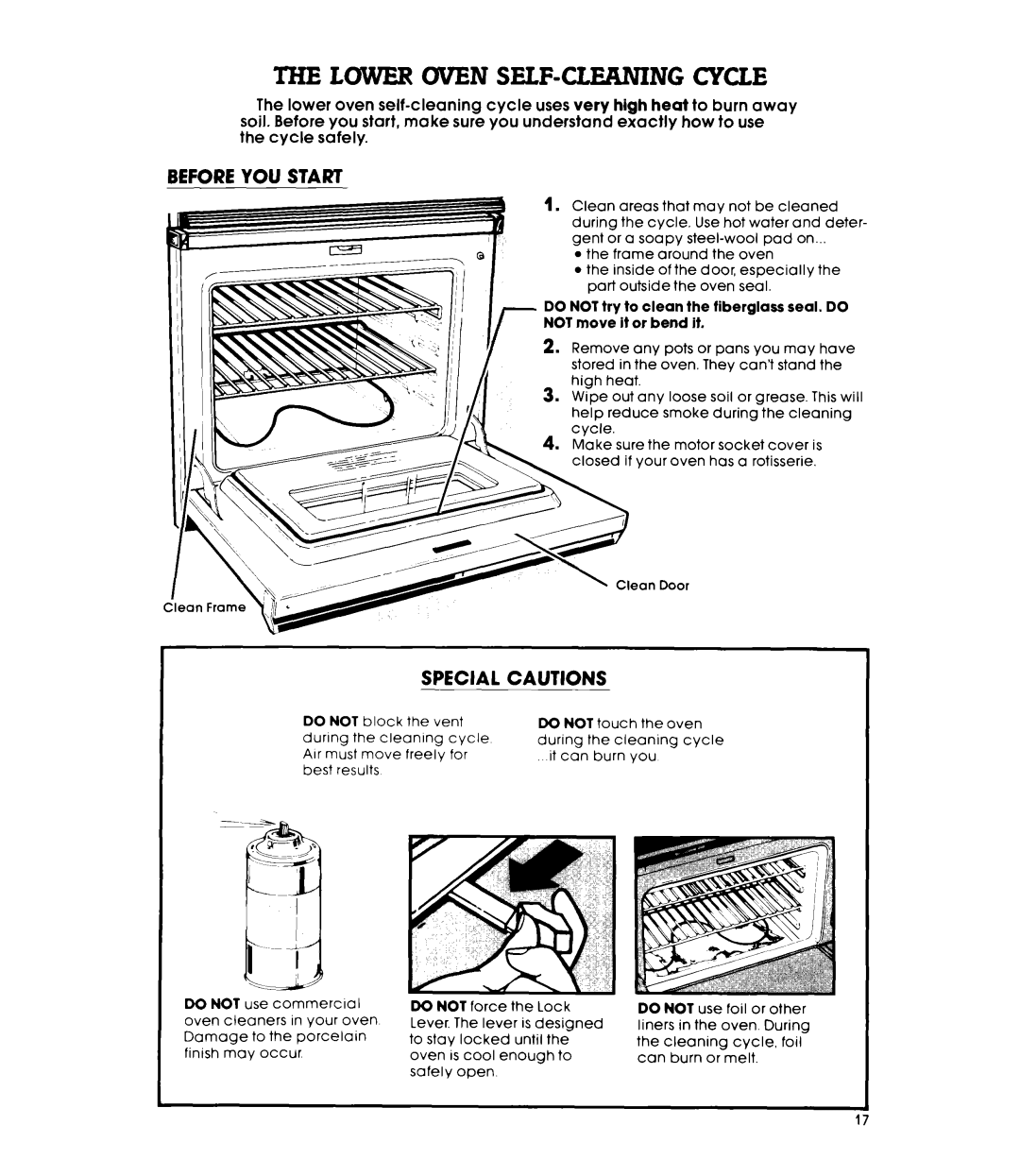 Whirlpool RM275PXK warranty Lower Oven Selfxlerning Cycle, Before YOU Start 