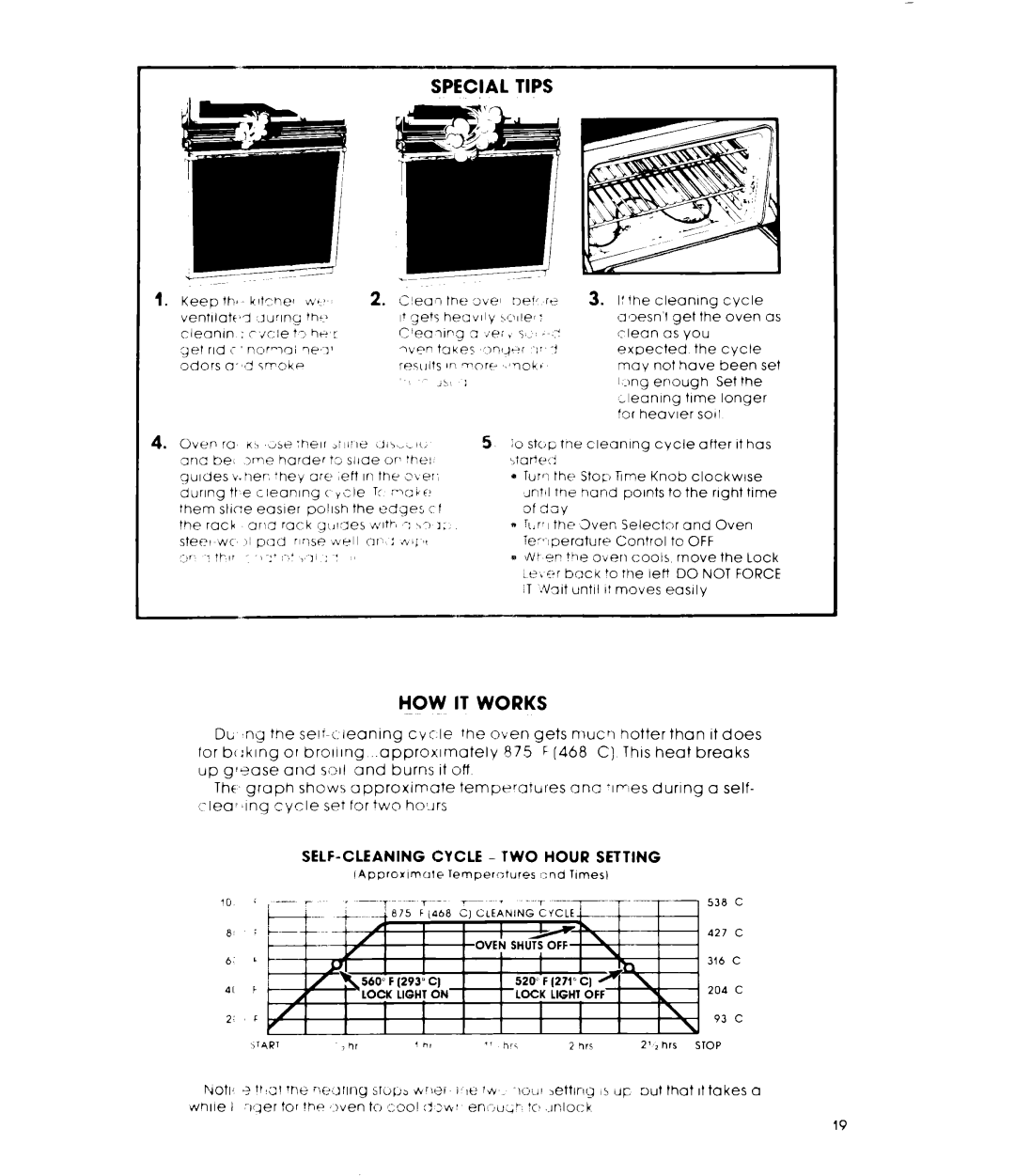 Whirlpool RM275PXL warranty Special Tips, How, Cycle TWO Hour Setting 