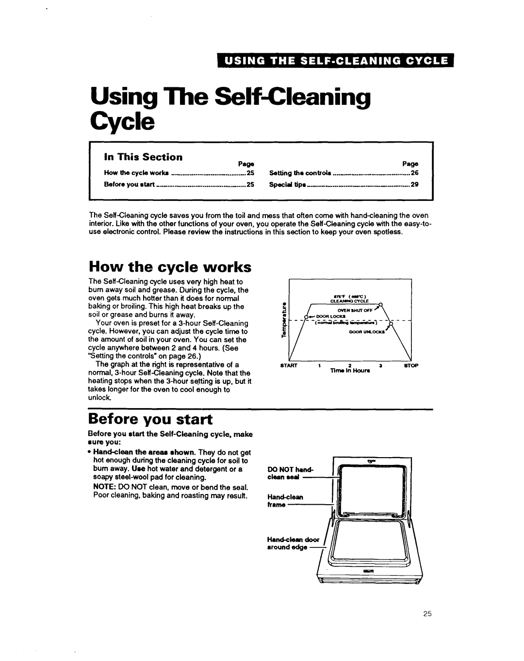 Whirlpool RM280PXA warranty How the cycle works, Before you start, This Section Paw, Howthe cyck wortu 