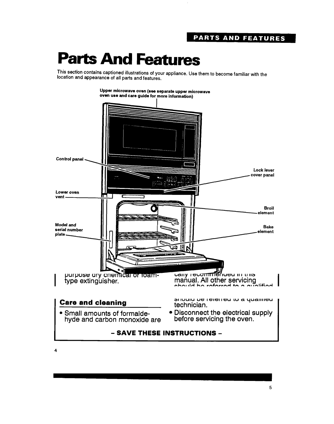 Whirlpool RM765PXB, RM770PXB warranty Parts And Features, Lower Oven control Panel 