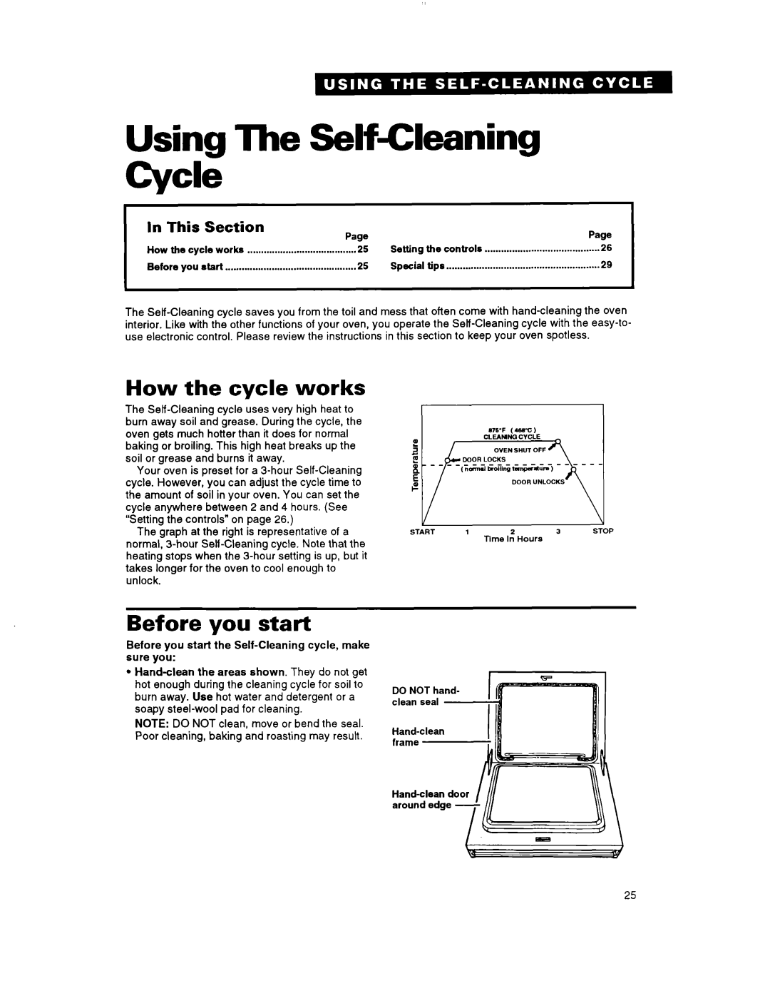 Whirlpool RM765PXB, RM770PXB warranty Using The Self-CleaningCycle, How the cycle works, Before you start, In This Section 