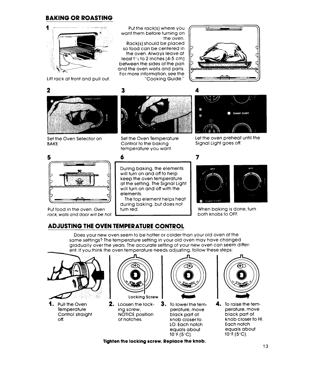 Whirlpool RM955PXt warranty Adjusting the Oven Temperature Control 