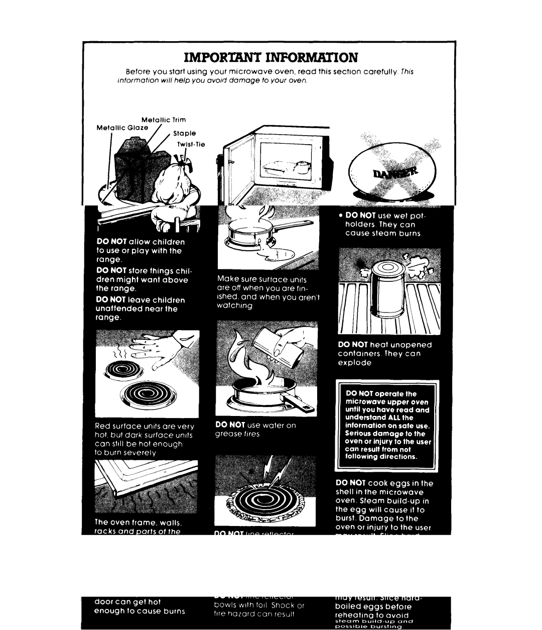 Whirlpool RM988PXL warranty Important Information 