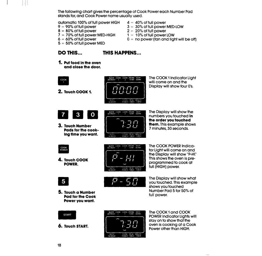 Whirlpool RM988PXV, RM288PXV manual Med-Low 