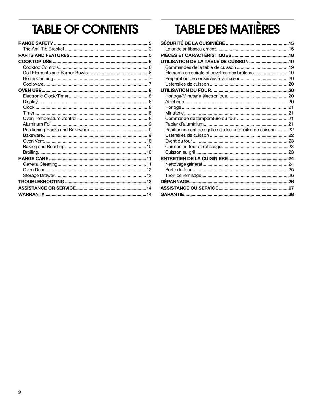 Whirlpool RME30000 manual Range Safety Sécurité DE LA Cuisinière, Oven USE Utilisation DU Four 