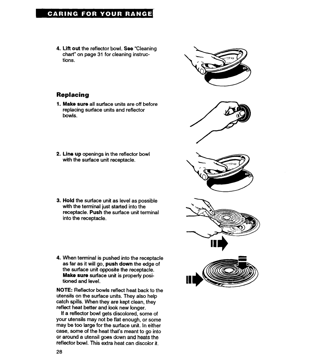 Whirlpool RS363PXY manual Replacing 