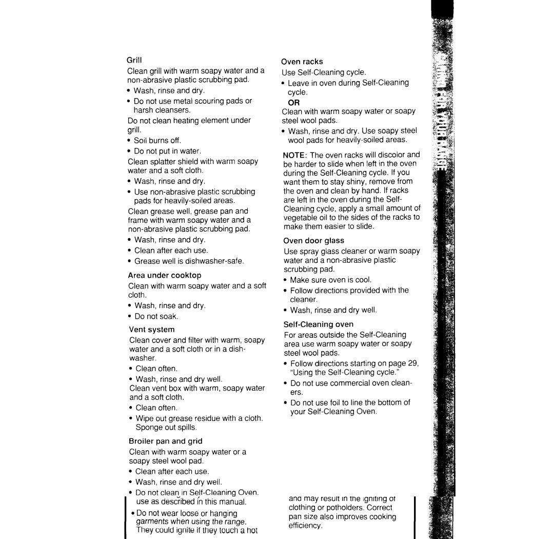 Whirlpool RS373PXW manual Grill 