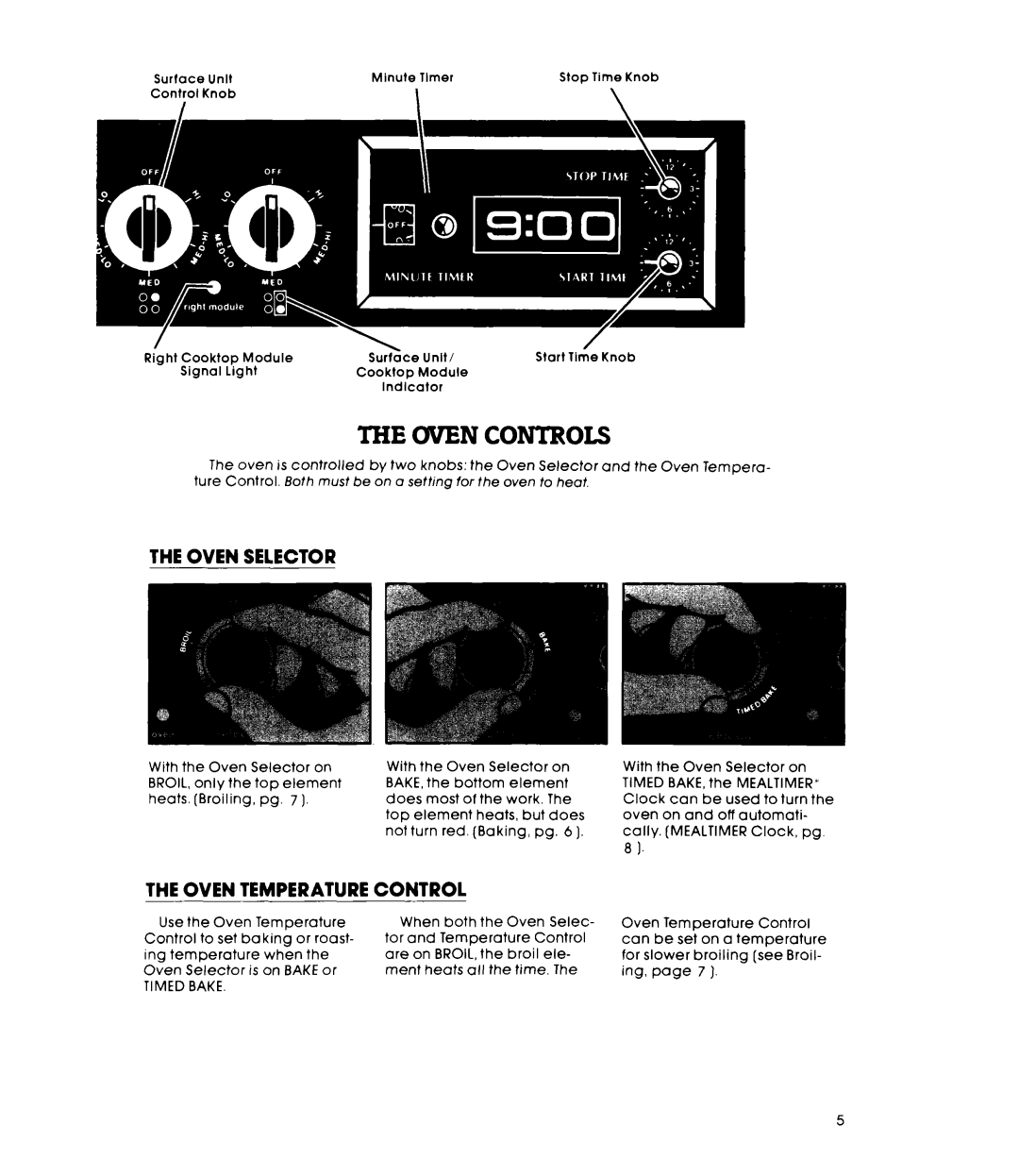 Whirlpool RS576PXP warranty Uven Controls, Timed Bake 