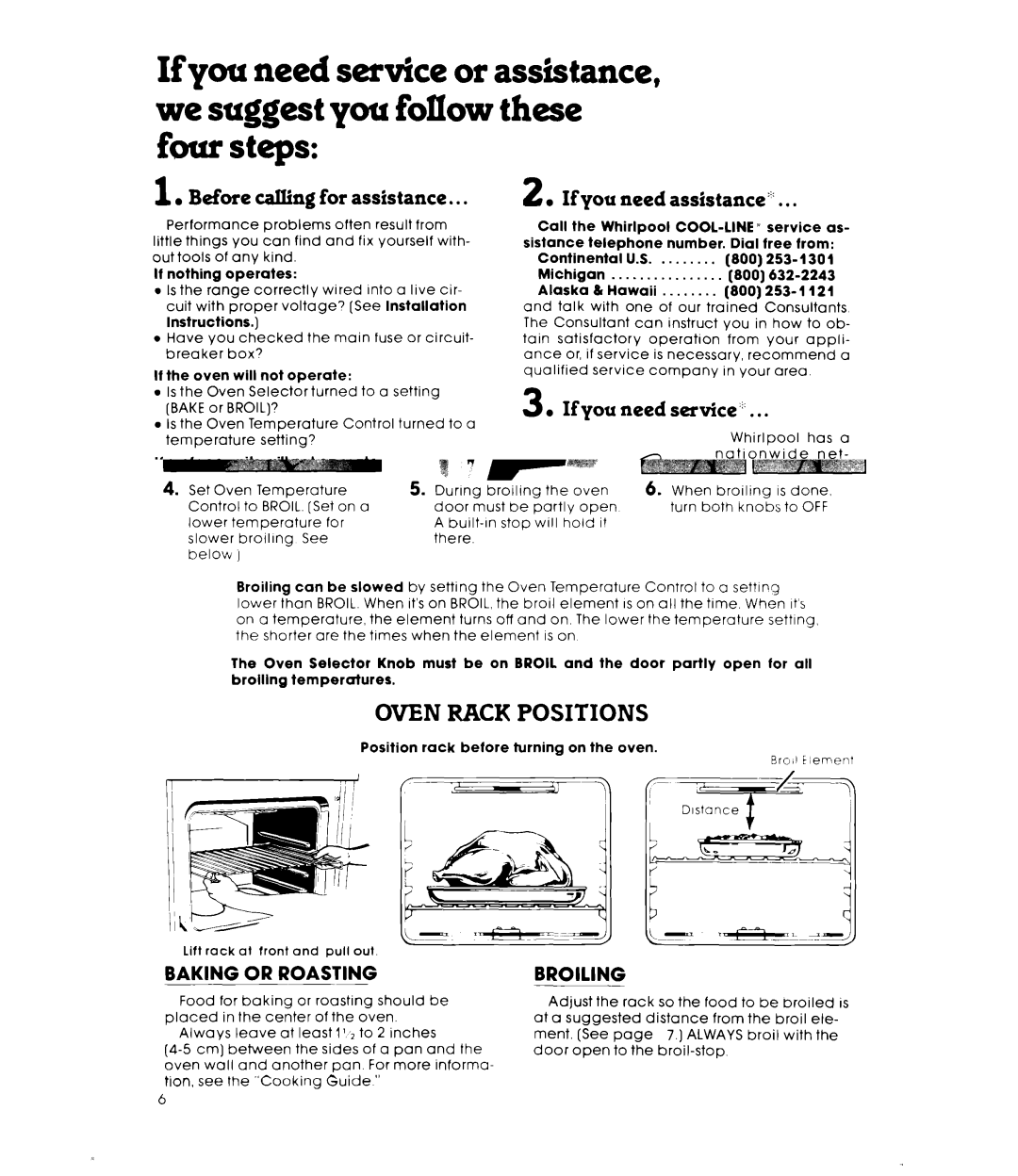 Whirlpool RS600BXK warranty These 