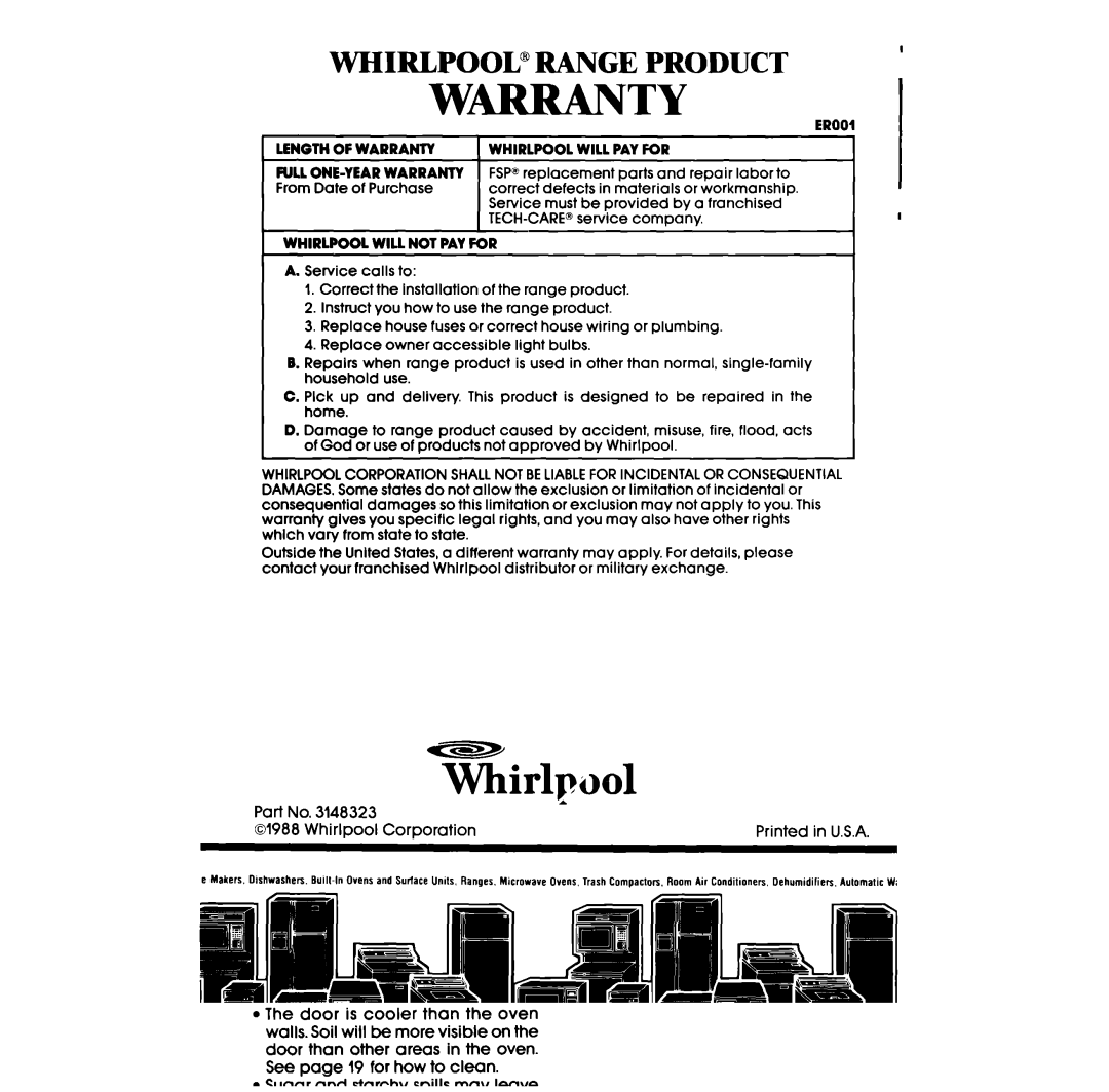 Whirlpool RS6300XV manual ~irlpml a 