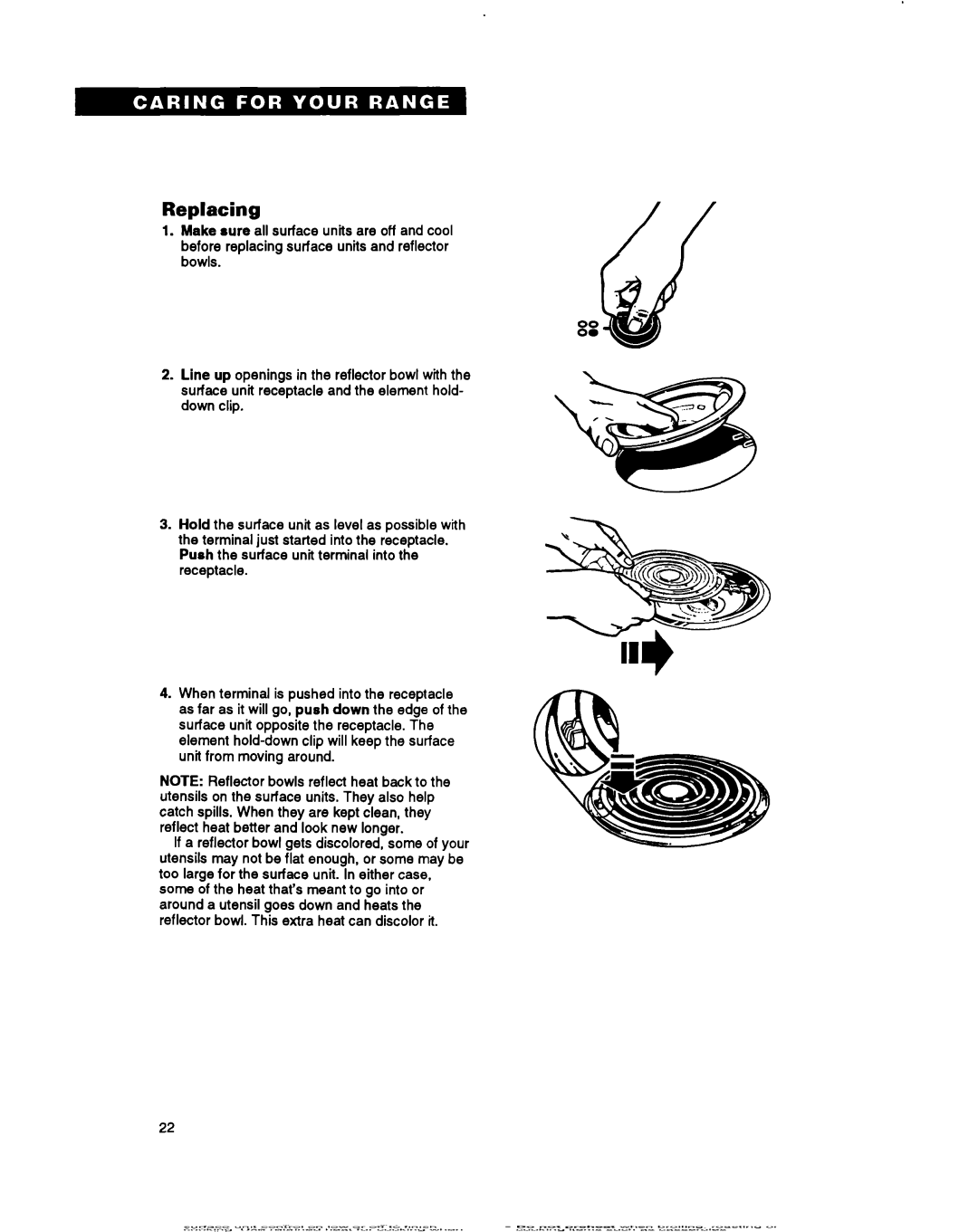 Whirlpool RS660BXB important safety instructions Replacing 