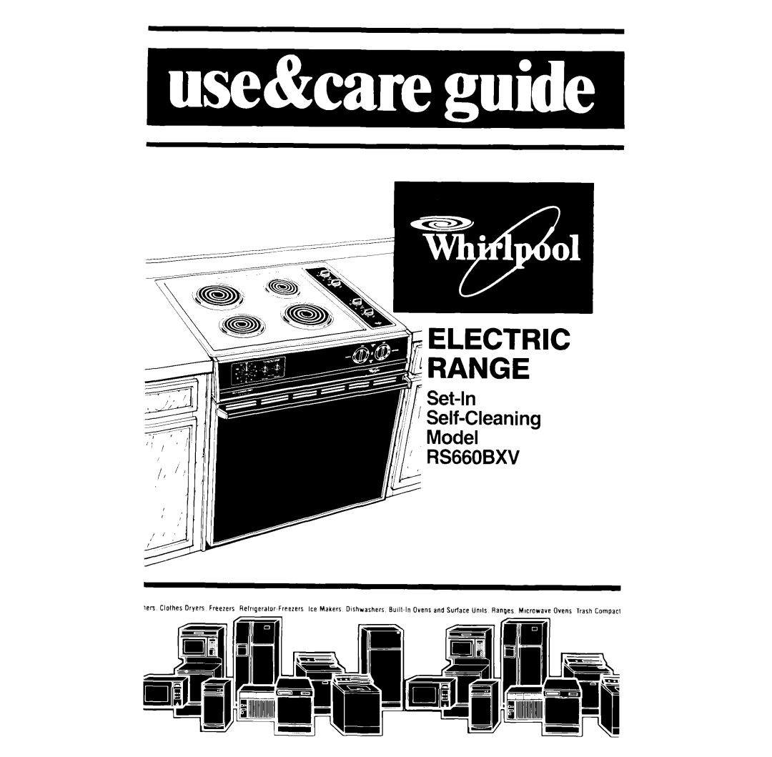 Whirlpool RS660BXV manual 