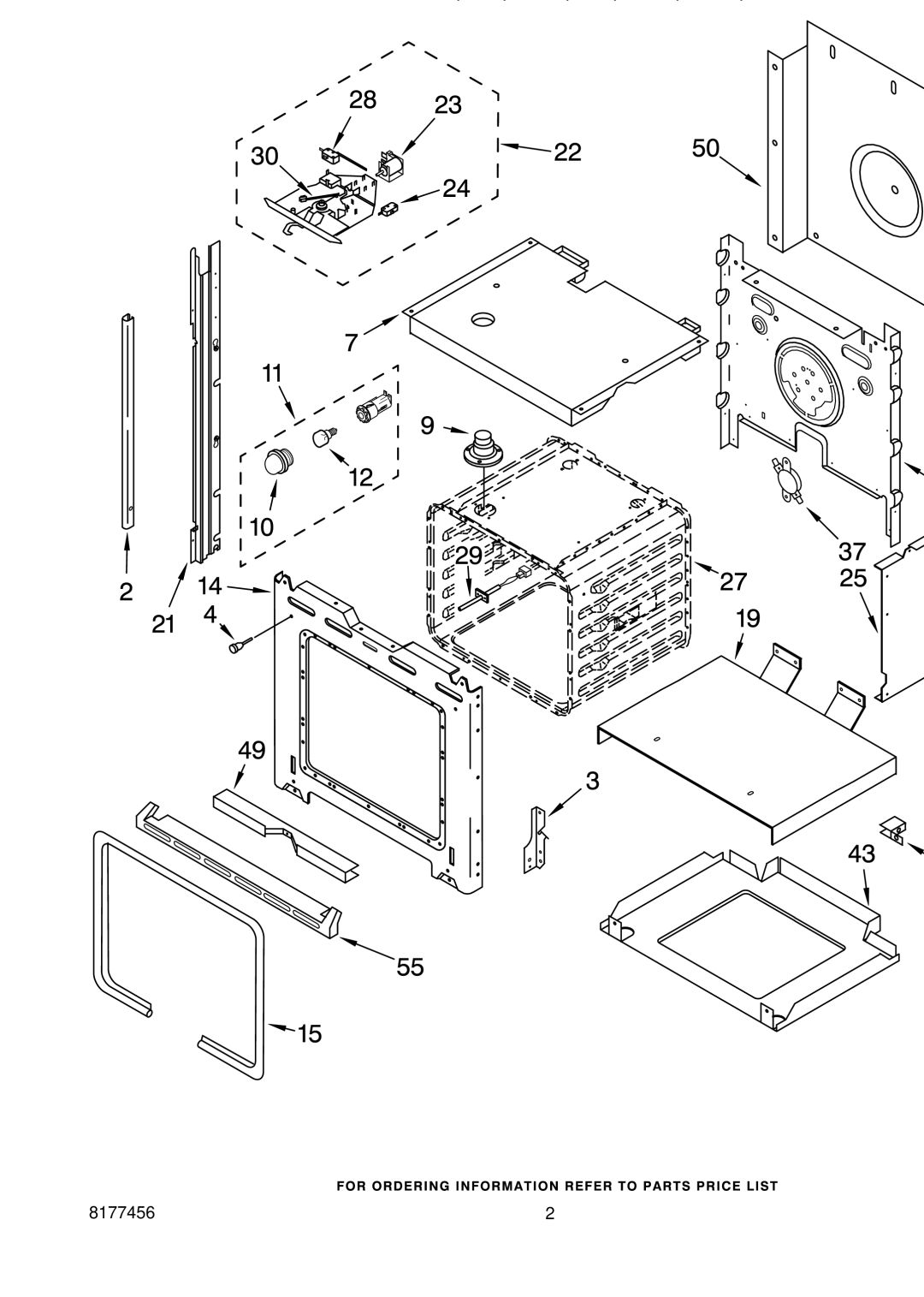 Whirlpool RS675PXGB4, RS675PXGZ4, RS675PXGQ4 manual Oven Parts 