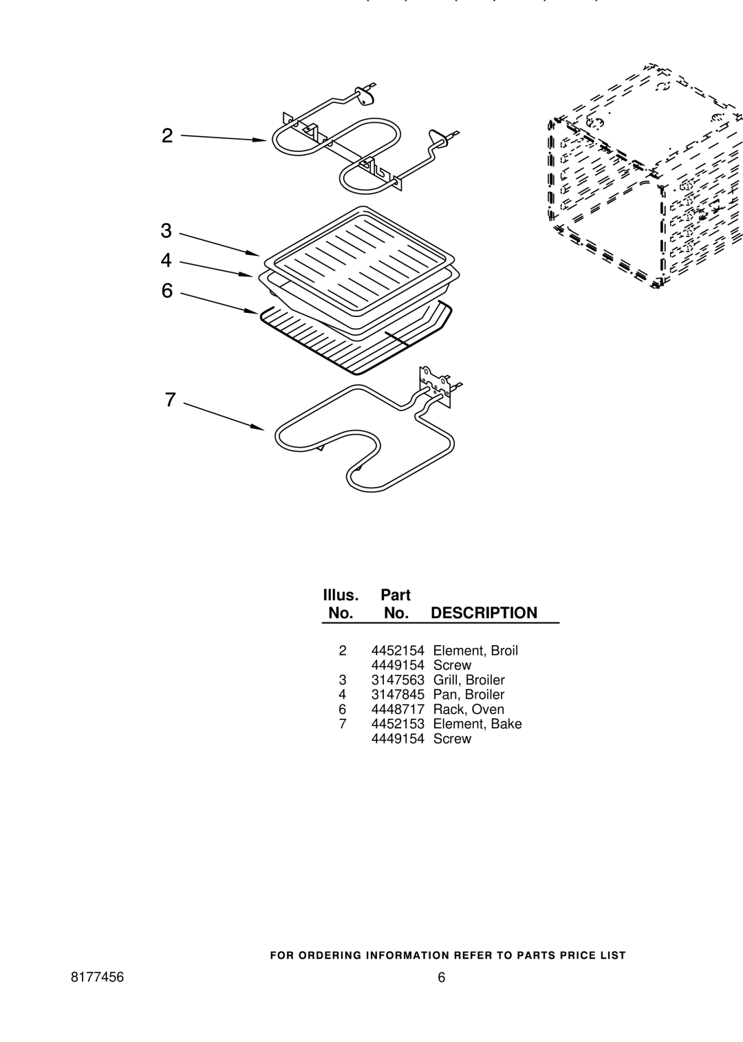 Whirlpool RS675PXGZ4, RS675PXGQ4, RS675PXGB4 manual Internal Oven Parts 