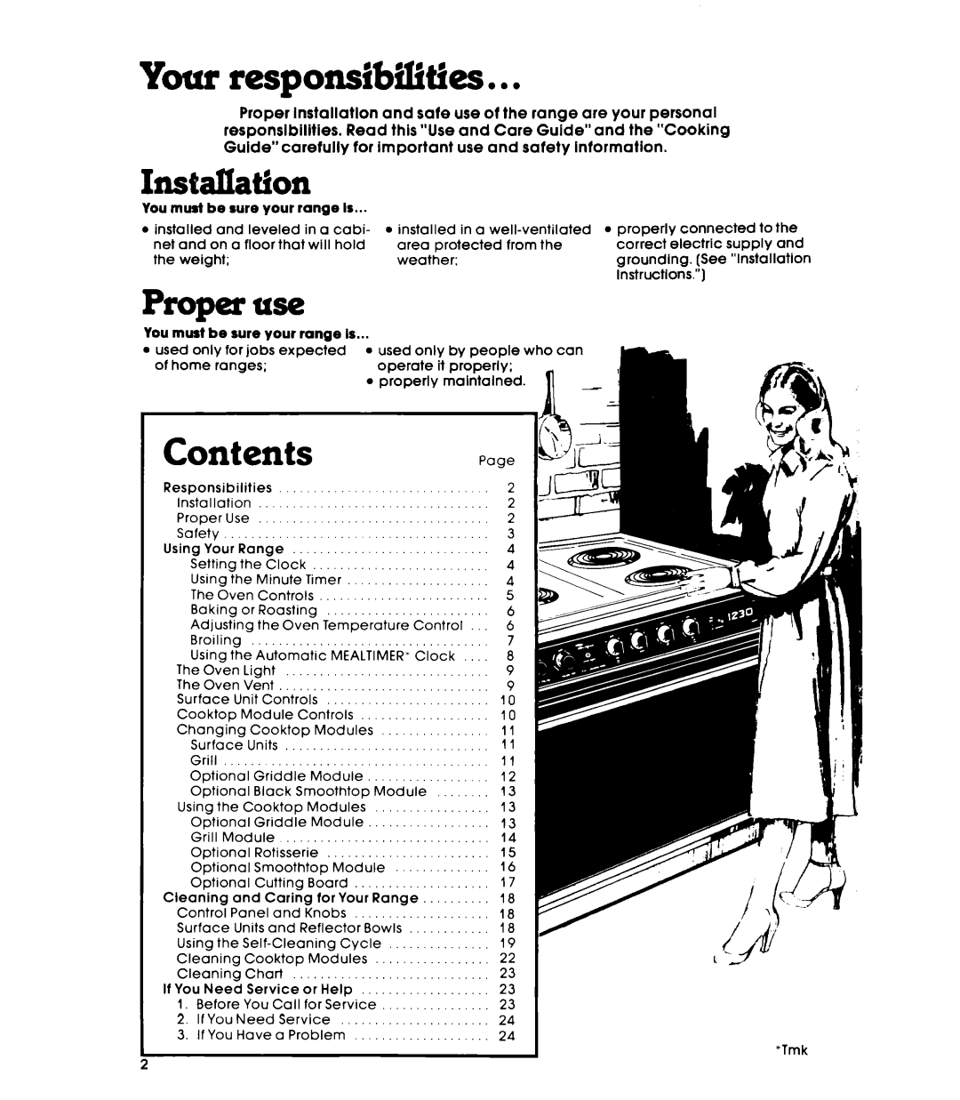 Whirlpool RS676PXL warranty Your responsibflhs 