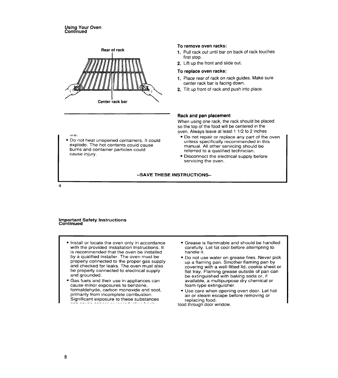 Whirlpool SB160PEX manual 