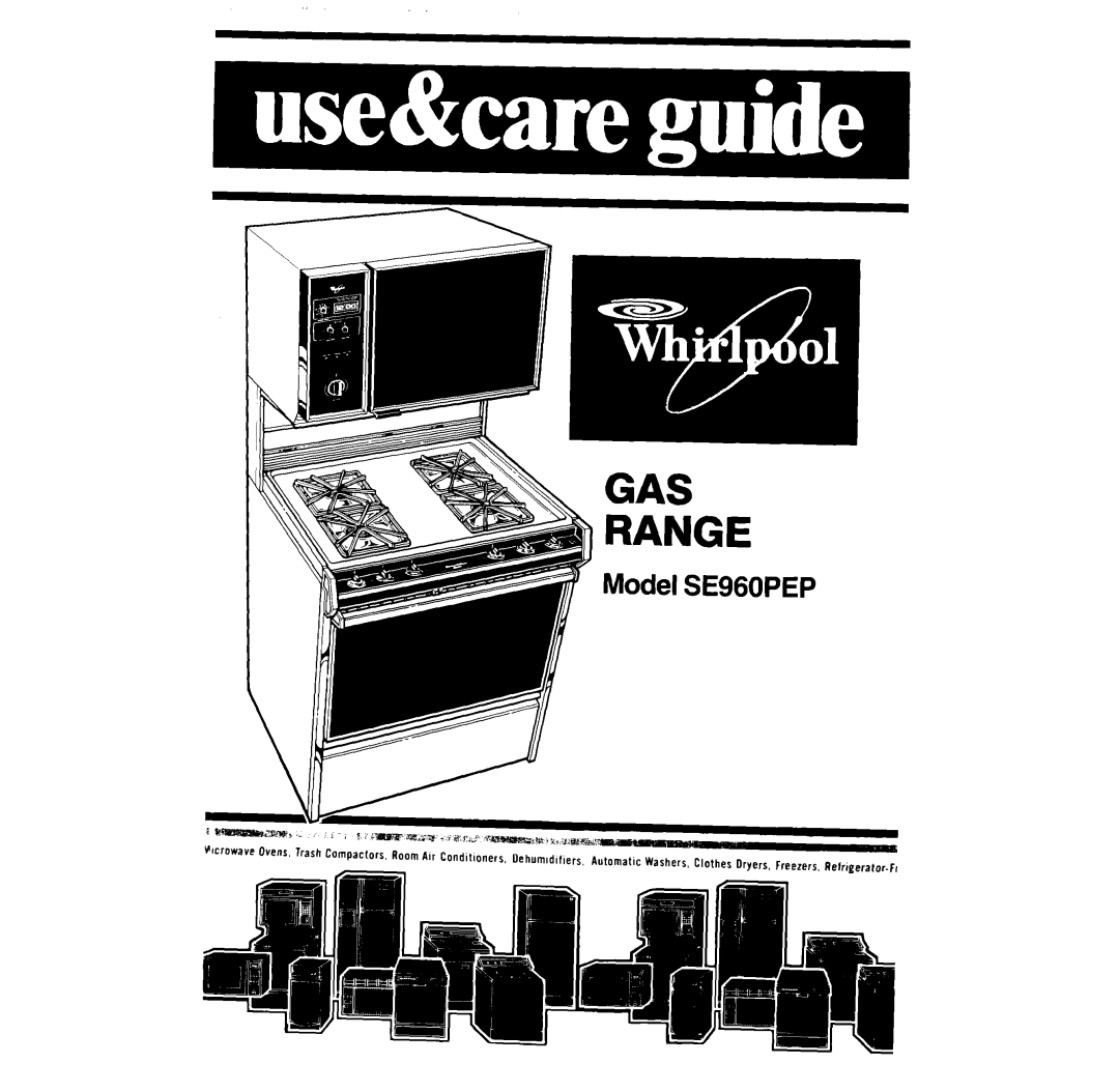 Whirlpool SE960PEP manual Mn nmUGE 