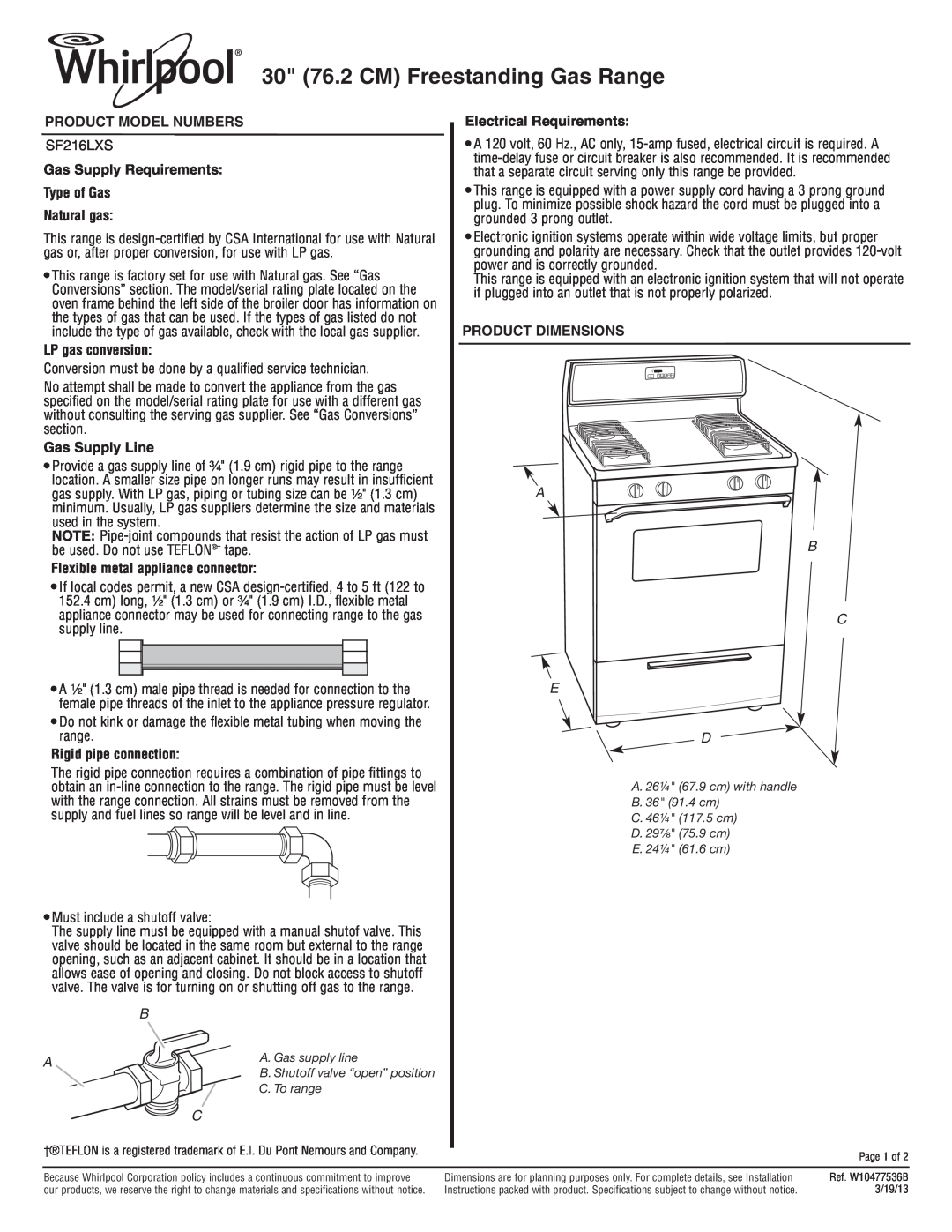 Whirlpool SF216LXS manual Cooktop Parts, Illus. Part No. No. DESCRIPTION 