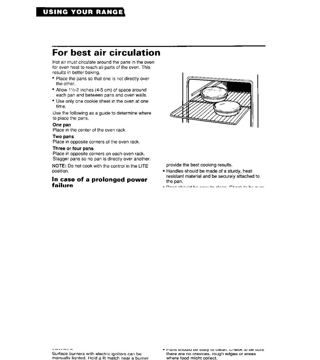 Whirlpool SF3000SY/EY, SF302BSY/BEY, SF304BSY important safety instructions For best air circulation 